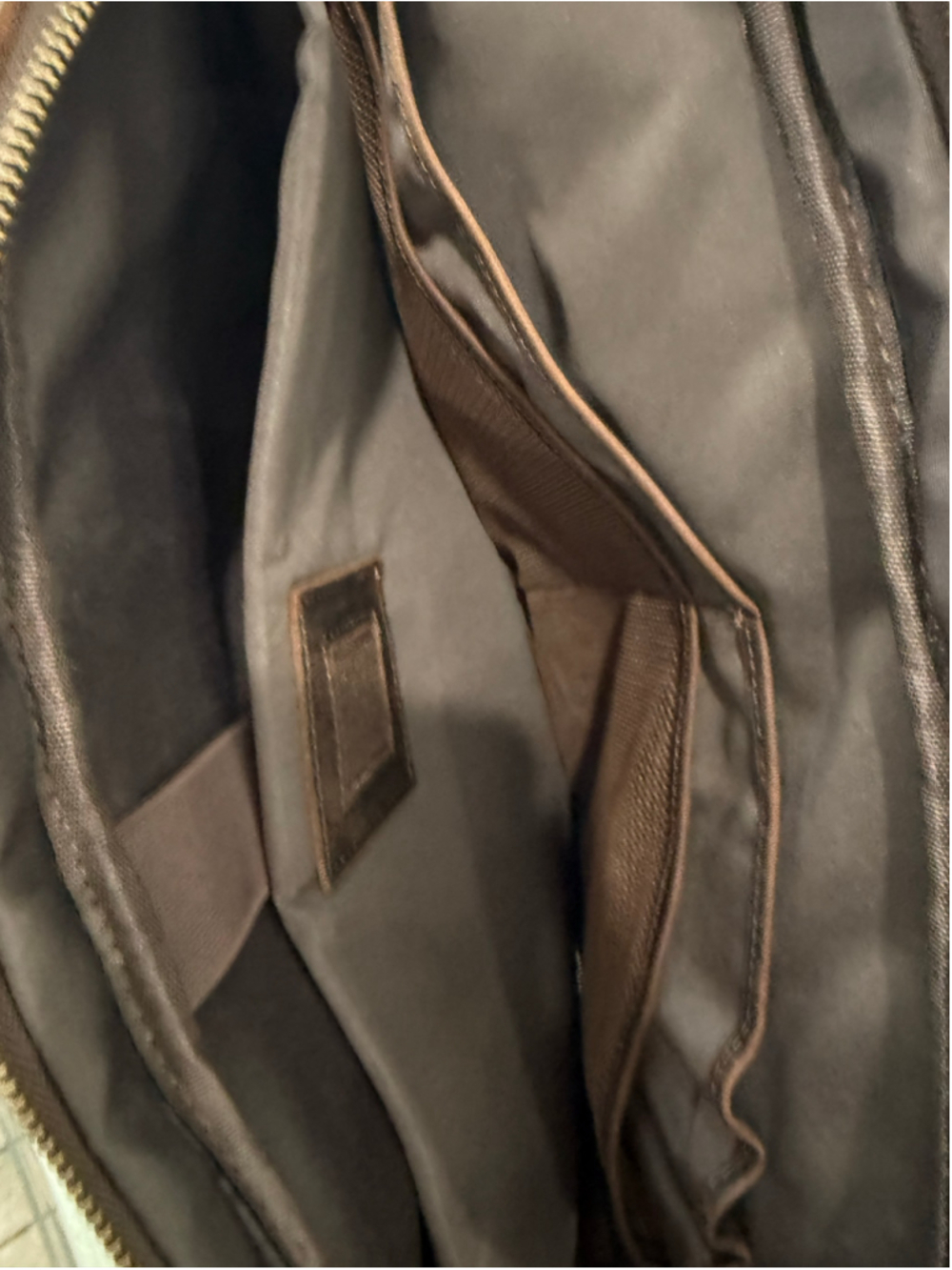 Men's Leather Computer Bag - Picture 6 of 8